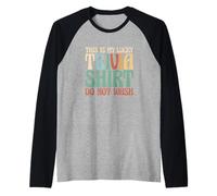 Trivia Nights Quiz Trivia Games This is My Lucky Trivia Raglan Baseball Tee