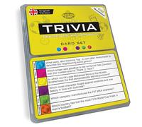 Trivia Quiz Cards Set (English Edition) | 648 Unique Question Cards from 6 Categories in a Travel Box | Pub Games for Adults, & Fun Party Game for Friends & Families (Yellow Edition)