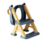 Trivial Training Seat for Kids | Adjustable Height 2 in 1 Potty Seat with Step Stool - Kids Tools Non Slip Kids Folding Multipurpose with Bathing Suit