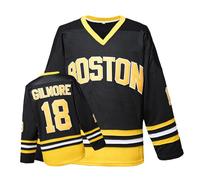 TRIVINKIN Happy Gilmore 18 Adam Sandler 1996 Black Ice Hockey Jersey Men, Black, Medium