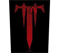 Trivium Back Patch T Band Logo Official Black 36cm X 29cm One Size