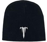 Trivium Beanie Hat T Band Logo Official Black Embroidered One Size