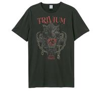 Trivium Dragon Chains Graphic Tee Crew Neck Charcoal M