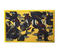 Trivium Dragons Yellow Standard Printed Patch Trivium Yellow