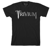 Trivium Men's Metallic Logo T-Shirt in Black | Size: Medium Trivium Black M