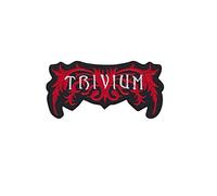 Trivium Silver Red Us Metal Band Patch Badge Embroidered Iron on Applique Souvenir Accessory