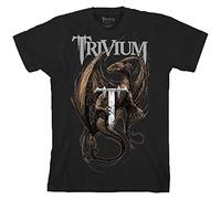 Trivium T Shirt Perched Dragon Band Logo Official Unisex Black S