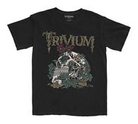 Rock Off Trade T-Shirt Trivium Skelly Flower Band Logo Official Men's Black M