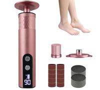 Trivkyand Electric Foot File Hard Skin Remover, Professional Electric Foot Callus Pedicure Tools, Rechargeable Exfoliator Feet Scrubber with Sandpaper Disk for Dry Dead Skin Cracked Heels Calluses