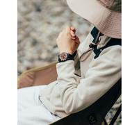Triwa Watch Recycled Campus Belt Japan Brown X Black Time For Sub Oceans Camp Genuine 10 Atm Marine Recycled Plastic Men's & Women's (unisex)