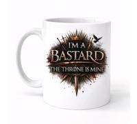 Triwol The Throne is Mine Mug, Funny Royal Humor Coffee Tea Cup Gift for Bossy People