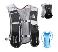 TRIWONDER 5L Running Vest Hydration Backpack Pack Running Hydration Vest Marathon Race Water Backpack Cycling Hiking for Men Women (Black - with 1.5L Water Bladder)