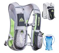 TRIWONDER Hydration Backpack 5.5L Hydration Pack Water Backpack Hydration Vest Running Backpack Water Bag for Cycling Marathon Hiking (Grey - with a 1.5L Water Bladder)