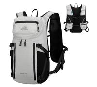 TRIWONDER Hydration Backpack Bike Rucksack Lightweight Breathable Hiking Daypack for Cycling Running Camping Trekking Travel (Grey)