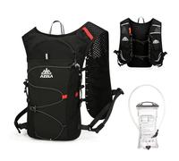 TRIWONDER Hydration Backpack Running Vest Women Men Lightweight Breathable Hydration Pack for Outdoor Cycling Hiking Marathon (02 Black - with a 1.5L Water Bladder, One Size)