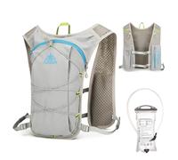 TRIWONDER Hydration Backpack Running Vest Women Men Lightweight Breathable Hydration Pack for Outdoor Cycling Hiking Marathon (01 Grey - with a 1.5L Water Bladder, One Size)