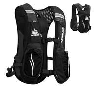 TRIWONDER Running Backpack Men Women 5.5L Lightweight Running Hydration Vest Pack Breathable Water Backpack for Marathon Cycling Hiking (Black - Only Vest)