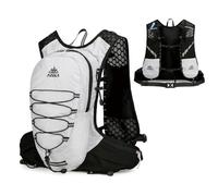 TRIWONDER Running Hydration Backpack Bike Cycling Backpack Lightweight Hiking Bag Daypack Walking Rucksack Hydration Pack for Women Men (01 White - Backpack Only, One Size)