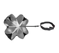 TRIWONDER Running Parachute Speed Training Parachute Running Sprint Chute Resistance Umbrella for Soccer Football Sport Power Fitness Core Strength Training (Black - 56in)