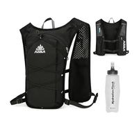 TRIWONDER Running Vest for Men Women Lightweight Hydration Pack Backpack Hydro Daypack for Trail Marathoner Running Race Cycling (Black - with a 350 Soft Flask)
