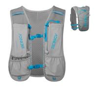 TRIWONDER Running Vest Men Women Hydration Pack Running Backpack Lightweight Marathon Hydration Vest Rucksack for Cycling Hiking (Grey - only vest)