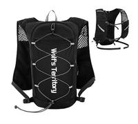 TRIWONDER Running Vest Women Men 5L Hydration Pack Lightweight Running Hydration Backpack for Marathon Race Cycling Hiking (Black - Vest Only, One Size)