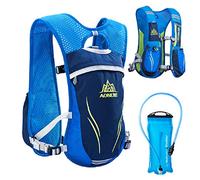 TRIWONDER Running Vest Women Men Lightweight Breathable 5.5L Hydration Backpack Water Vest Pack for Trail Marathon Hiking Cycling (Blue - with 2L TPU Water Bladder)