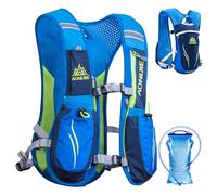 TRIWONDER Running Vest Women Men Lightweight Breathable 5.5L Hydration Backpack Water Vest Pack for Trail Marathon Hiking Cycling (Blue - with a 1.5L Water Bladder)