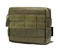 TRIWONDER Tactical Molle Belt Pouch Military Utility Admin Pouch EDC Gadgets Tool Bag Molle Accessories for Hiking Hunting (Green - 1 Pcs)