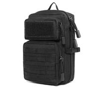 TRIWONDER Tactical Molle Utility Pouch, EDC Tool Pouch Tactical Phone Pouches Mini Waist Pouches Medical EDC IFAK Pack Mini Military Pouch (Black)