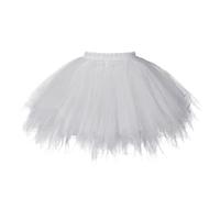TRIWORKS Plus Size Grey Tutu Adult Women Ballet Bubble Tulle Skirt for Dance Layered Tulle Petticoat Halloween Tutu 3XL