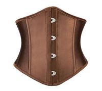 TRIWORKS Women's Underbust Corset, Boned Satin Waist Cincher Bustier