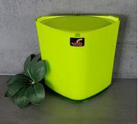 Trix Acryl Kiwi Green Cosmetic Bin / Table Pail Dreieck-Design + Highshine