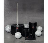 Trix Acrylic Black Cosmetic Bin / Table Bin Triangle Design + HighShine Color