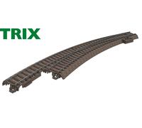 Trix H0 62771 C-track slim curved turnout left - NEW + OVP