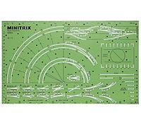TRIX N Scale 1:160 Multicoloured Track Stencil, 7.8 x 12.48 x 0.039 inches, Kid, Adult