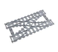 Trixbrix Double Crossover compatible with L ego City train 60197, 60198, 60205