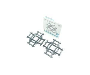 Trixbrix Long Crossings - 2pcs Compatible with Lego City Train Sets 60197 60198 10277 60205 60238