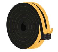 TriXcelent Black Square Foam Seal 12mm x 12mm x 4M - Self Adhesive Gasket and Insulation Tape