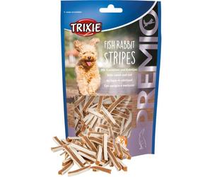 Trixe PREMIO Fish Rabbit Stripes For Dogs - 100g