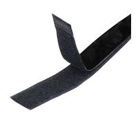 TRIXES 1M Long 20mm Wide Self Adhesive Black Strips Hook and Loop Fastener