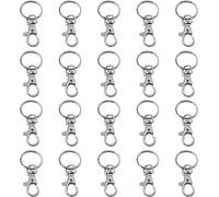 TRIXES 20 X Small Lobster Detachable Swivel Clasps for Key Split Ring Craft - -