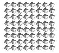 TRIXES 200pcs 7mm Silver Clothing Pyramid Studs Nickel Rivet Leathercraft Bag Belt Punk