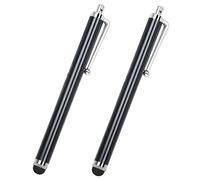 2PC Black Smart Phone Pen Stylus, Silicone Tip Pens for Touch Screen Devices, Compatible with Tablets, Mobile Phones, Laptops, iPad, iPhone, Samsung Galaxy Note/Tablet, Android - By TRIXES