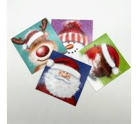 TRIXES 32-Pack Christmas Kids Cards - Children's School Pack - Premium Greeting Cards with Envelopes - Designed and Made in the UK