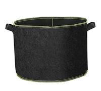 TRIXES 37-Litre Reusable Plant Grow Bags - 6-Pack, Black Garden Essentials | Heavy-Duty Planters with Handles - Great for Vegetables, Shrubs, and Flowers. 10-gallon Breathable Fabric Planter Sacks