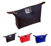 TRIXES 3PCS Small Travel Bag Set - Waterproof Storage and Organiser Pouch for Makeup, Cosmetics, Toiletries, Accessories, Brushes - Bathroom Wash Bags - Royal Blue, Black and Red