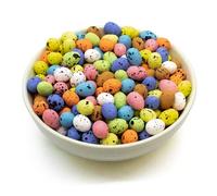 TRIXES 450PC Decorative Speckled Foam Easter Eggs for Kids Crafts | Made from Polystyrene, Ideal for Easter Bonnets, Basket Filling, Home & Garden Decoration - Lightweight Craft Supplies
