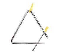 TRIXES 6-Inch Metal Musical Triangle Percussion Instrument with Beater | bright resonant tone, rhythm learning, adults and children use, handheld striking, classroom training, music education tool