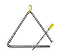 TRIXES 7-inch Musical Instrument Triangle - Play Alongside Percussion Instruments like the Drum, Bells, Xylophone, Maracas, Glockenspiel - Suitable for Adults, Kids and Toddlers - Childrens Toy Set